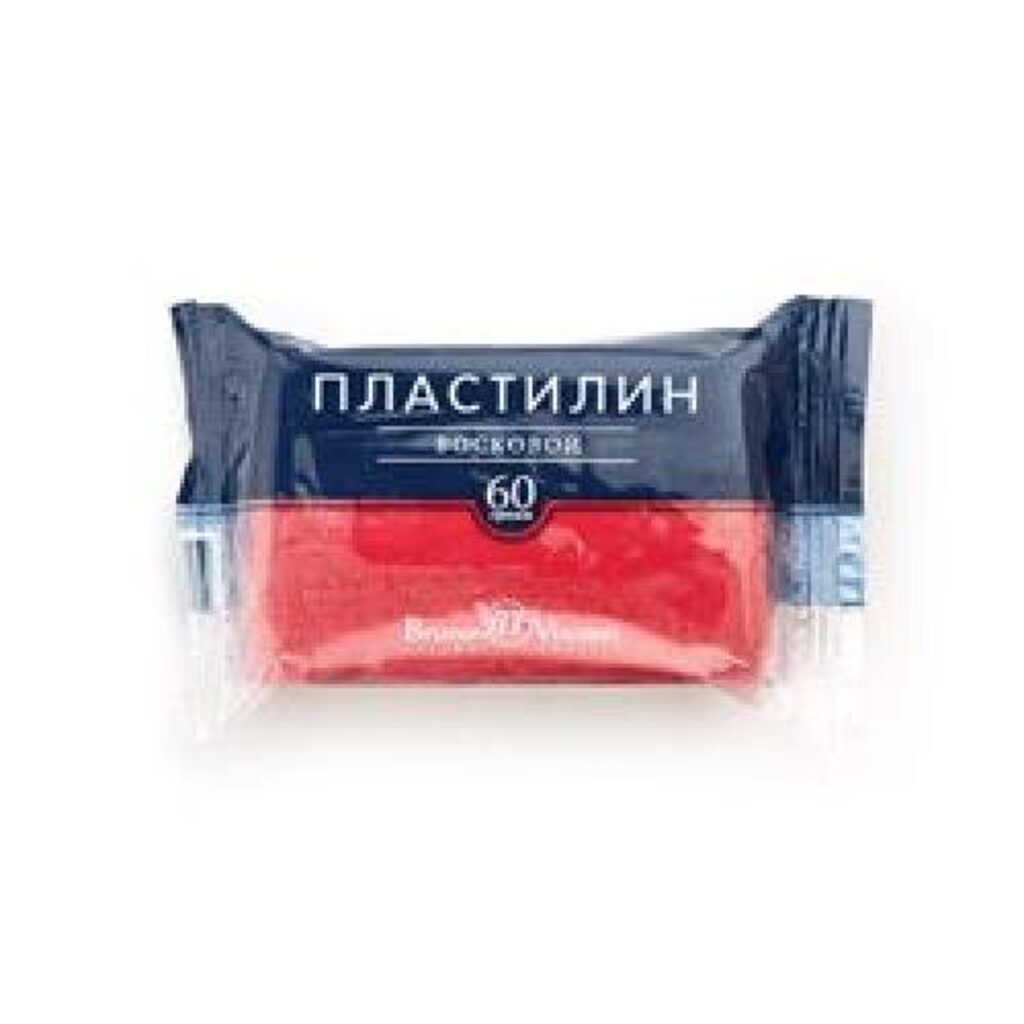 Пластилин воск. BV 60г коралловый