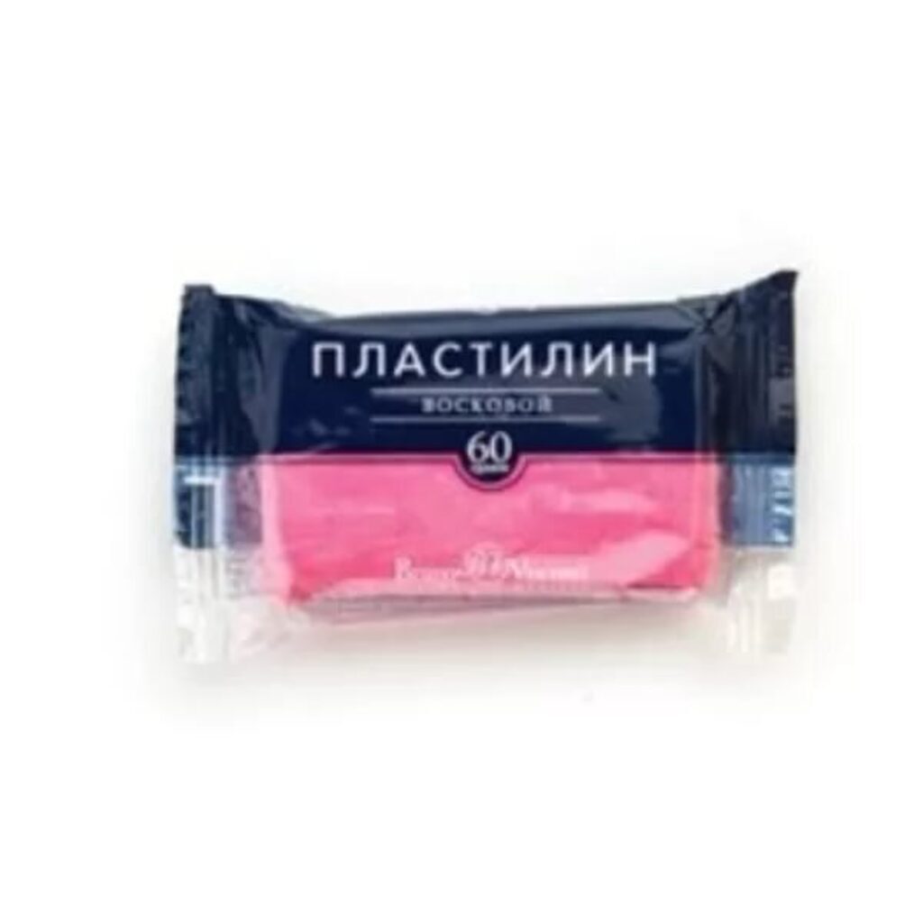 Пластилин воск. BV 60г розовый неон