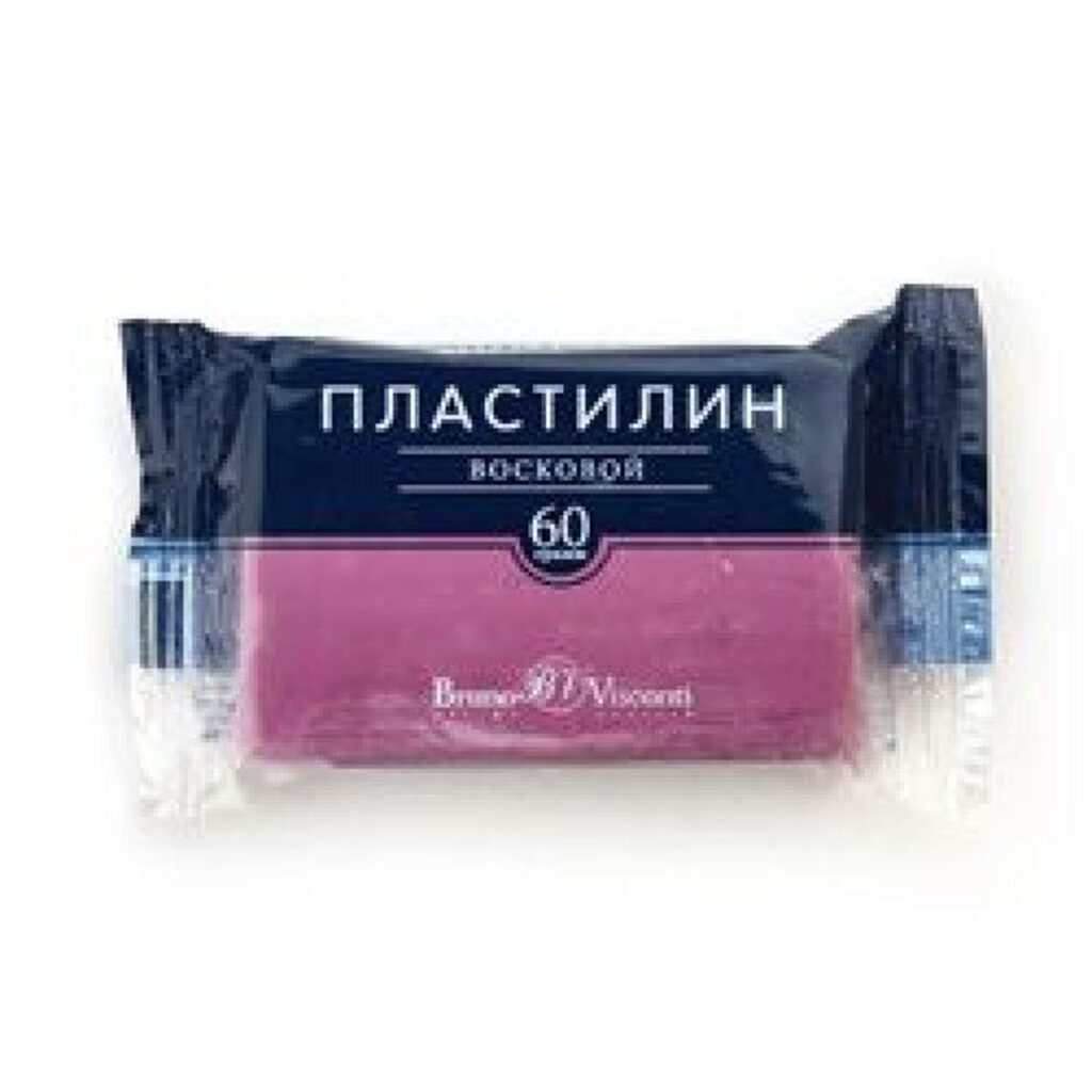 Пластилин воск. BV 60г лиловый