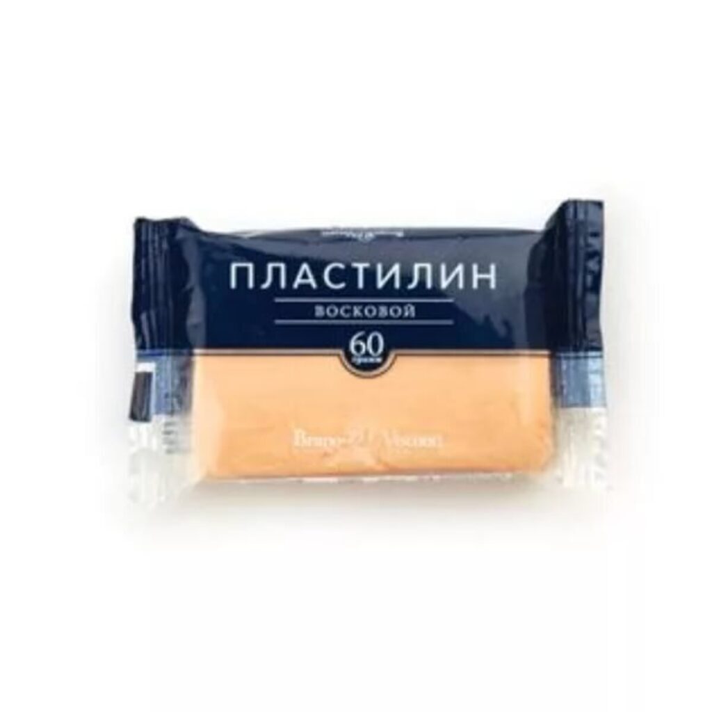 Пластилин воск. BV 60г телесный
