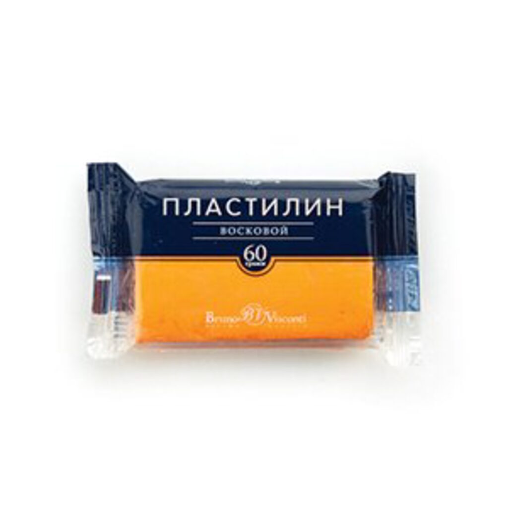 Пластилин воск. BV 60г светло-оранжевый