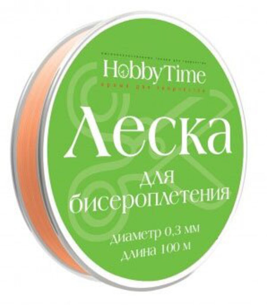 Леска д/бисера 0,3мм, 100м, розовая