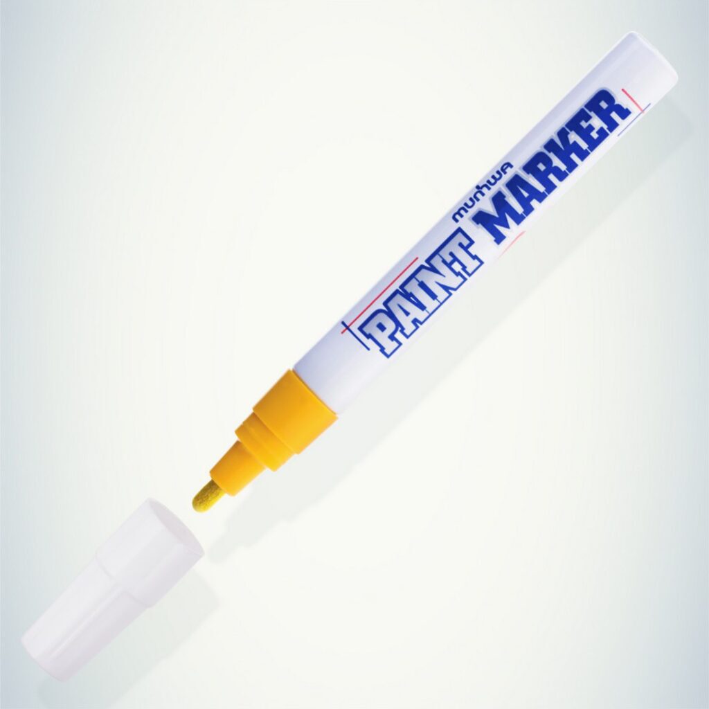 Маркер краска 4мм ЖЁЛТЫЙ