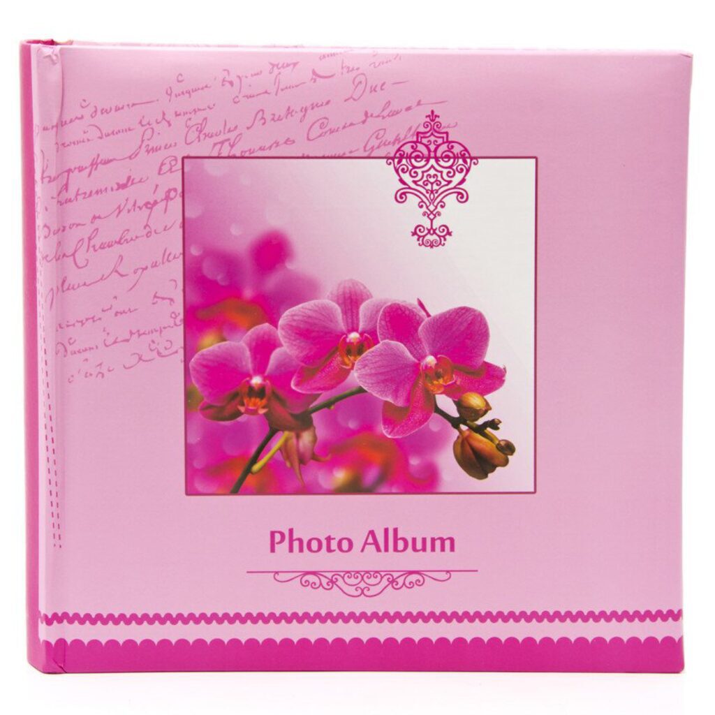 Фотоальбом 200 фото 10*15см Spring paints книж. бум/стр., розовый