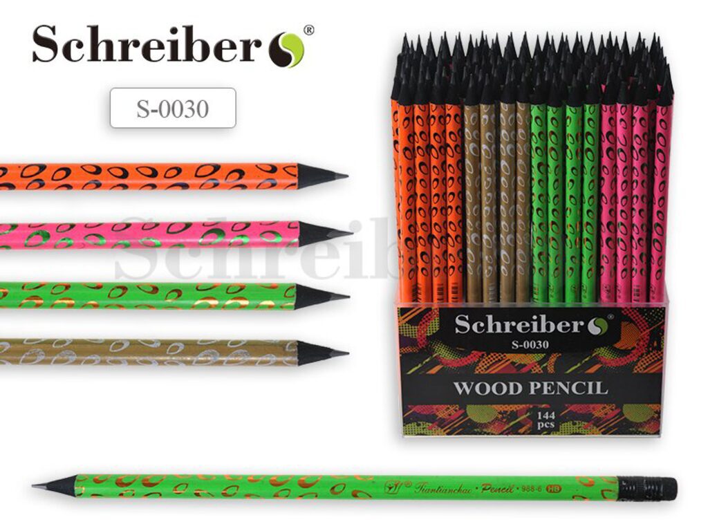 Карандаш с ластиком, пластиковый HB