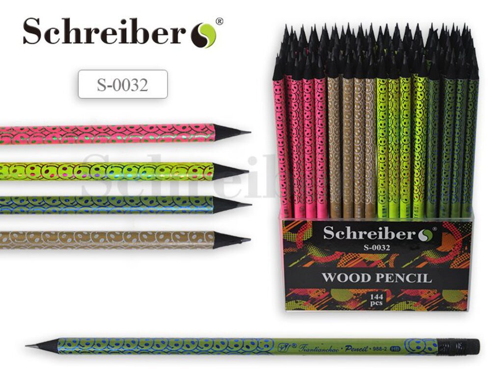 Карандаш с ластиком, пластиковый HB