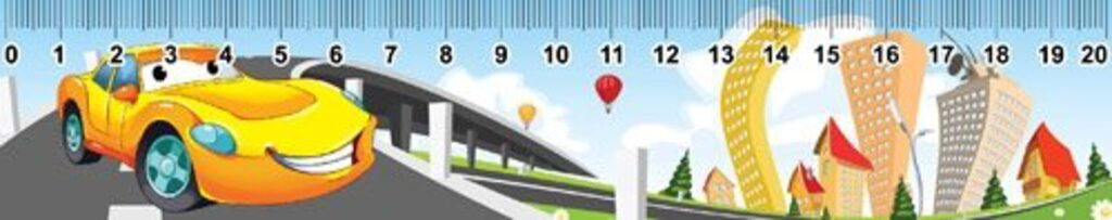 Закладка с линейкой "Машинка"