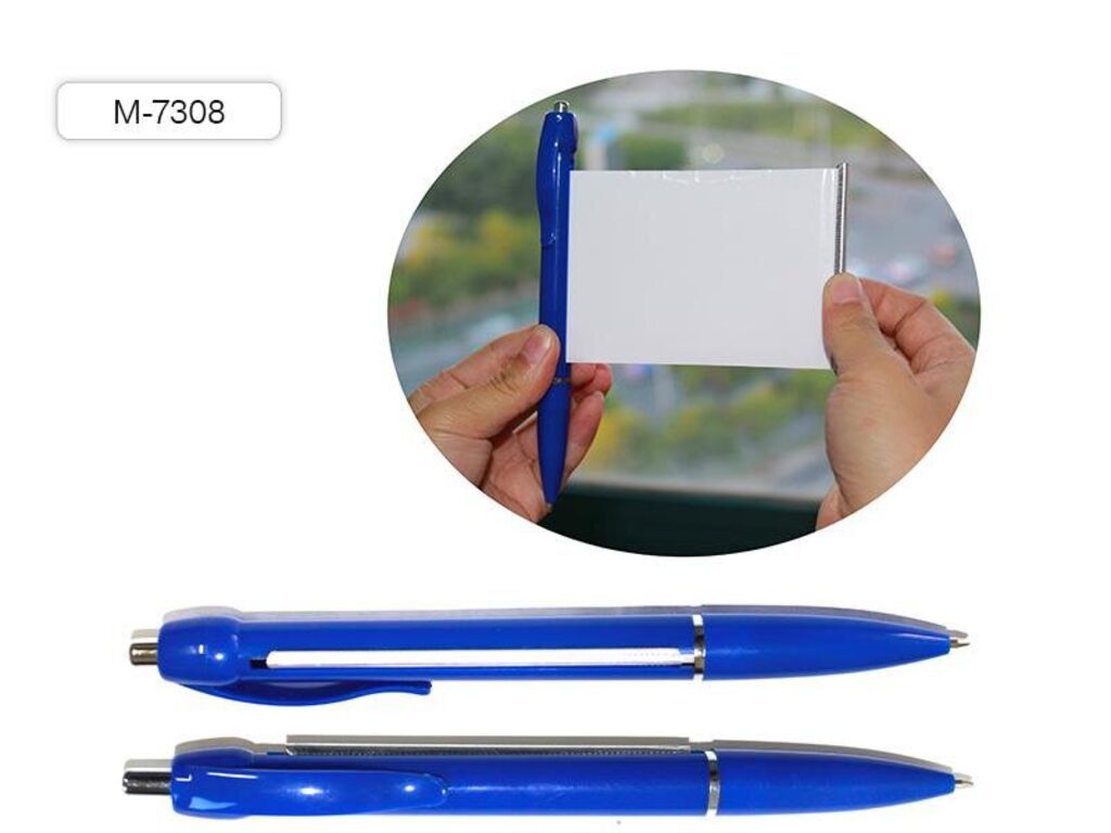 Ручка шар.  2в1, ручка, шпаргалка, синяя, 0,7мм