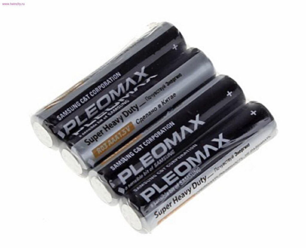 Батарейка R-03 (ААА) Pleomax солевая, в спайке