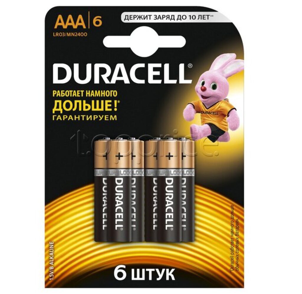 Батарейка LR-03 (ААА) DURACELL Basic, блистер, цена за 1 шт