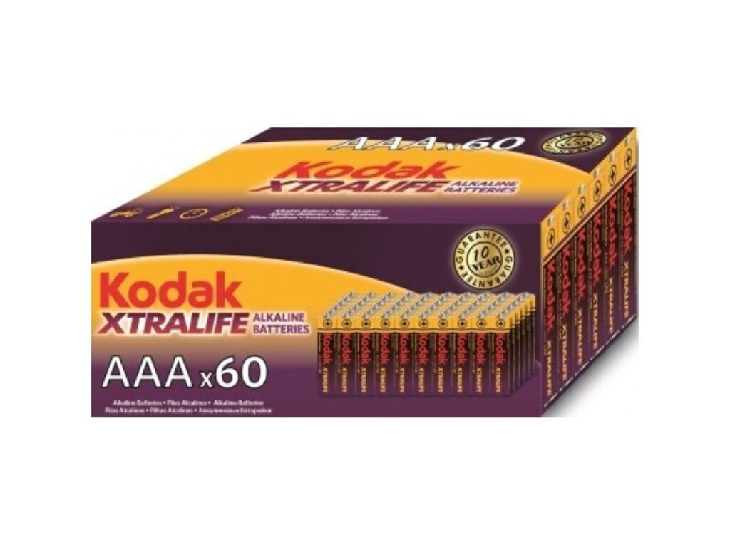 Батарейка LR-03 (ААА) Kodak colour box XTRALIFE, в спайке