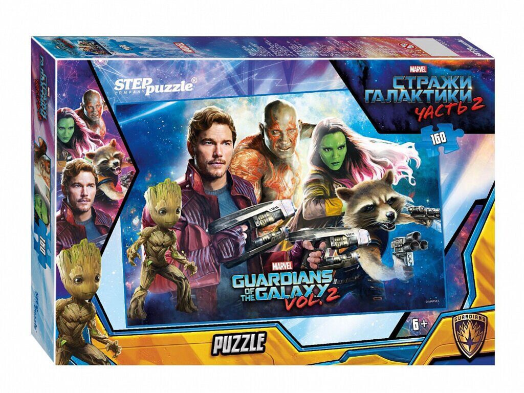 Пазлы  345*240мм. 160 элементов "Стражи Галактики 2" Marvel