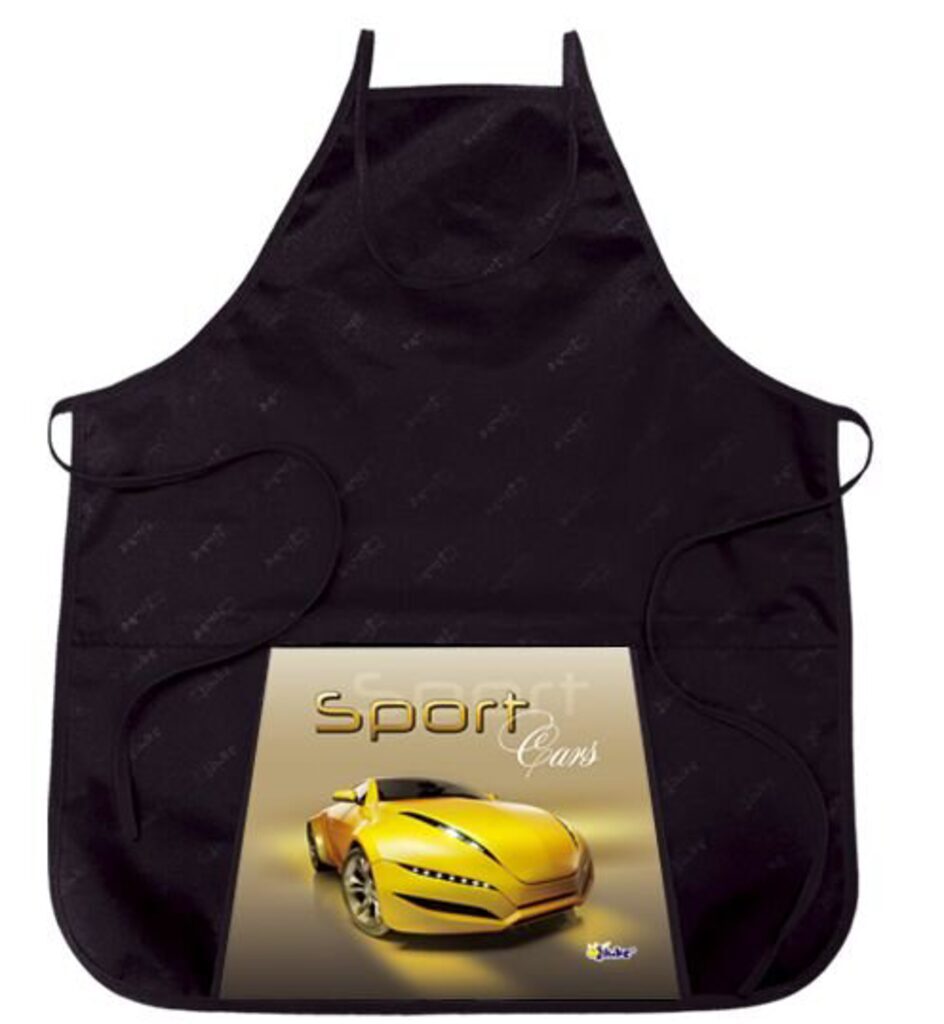 Фартук для труда  Sport car жёлтый