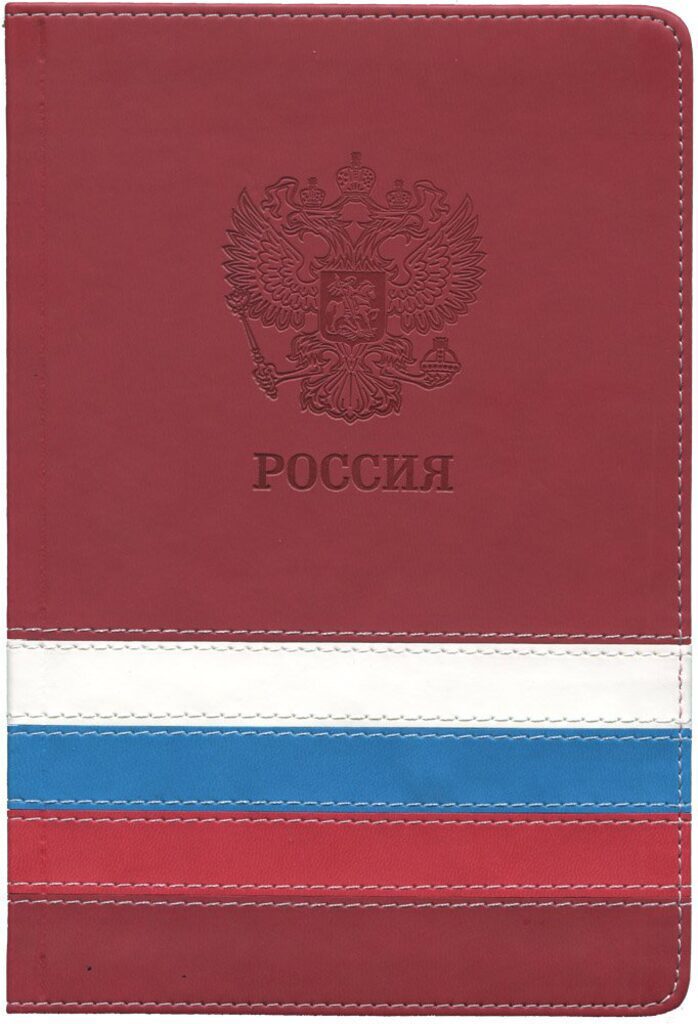 Ежедневник дат. 2020г  А5  кожзам "Триколор-2" 168 л, тиснение, мягк.обл.