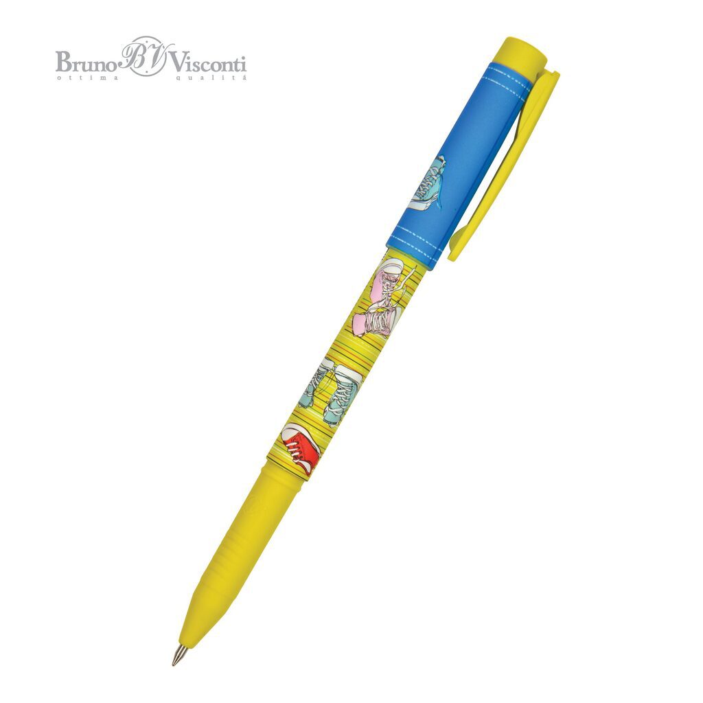 Ручка шар. BV "FreshWrite. Кедомания-1" синяя, 0,7мм