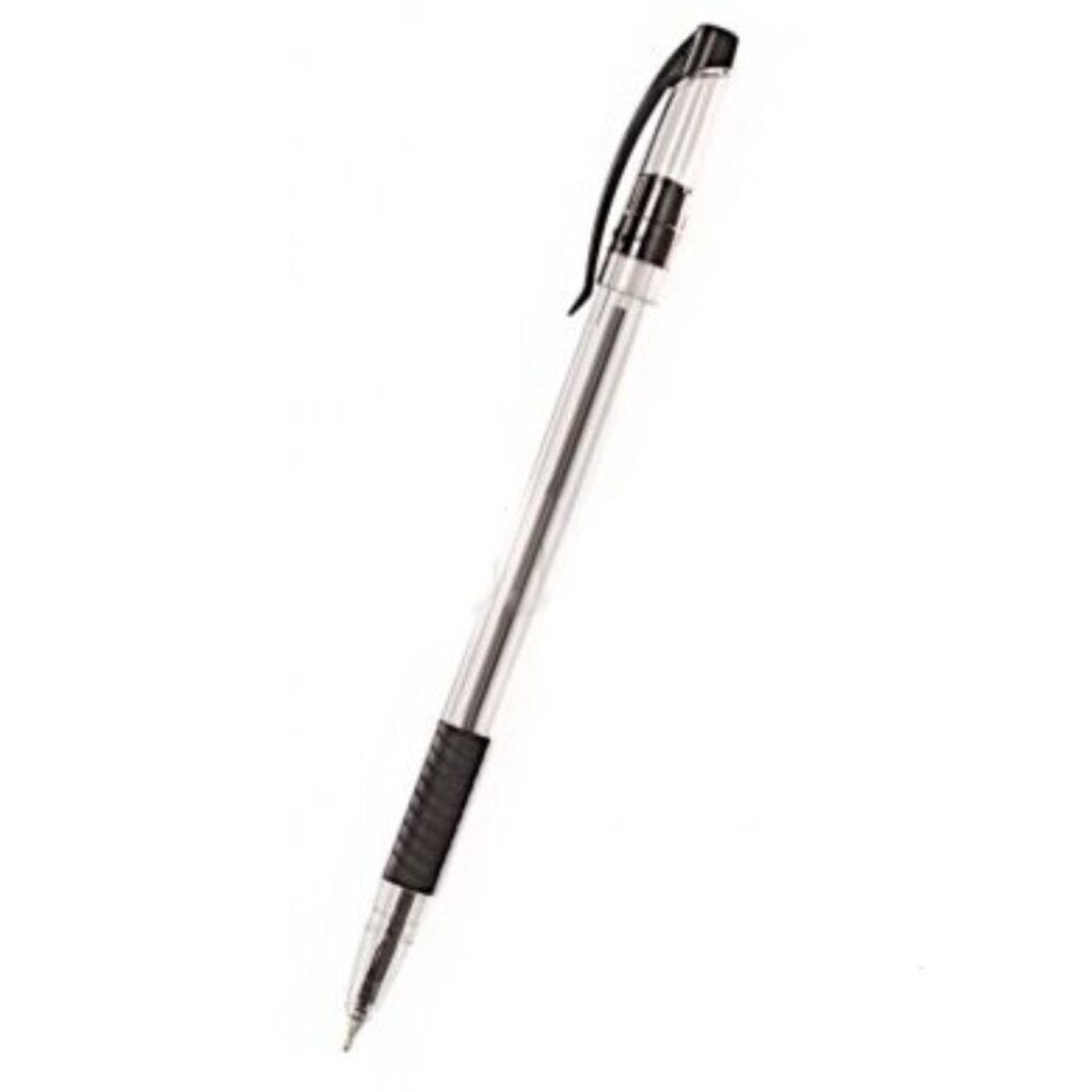 Ручка шар. Cello SLIMO GRIP, черная, 0,7мм, грип