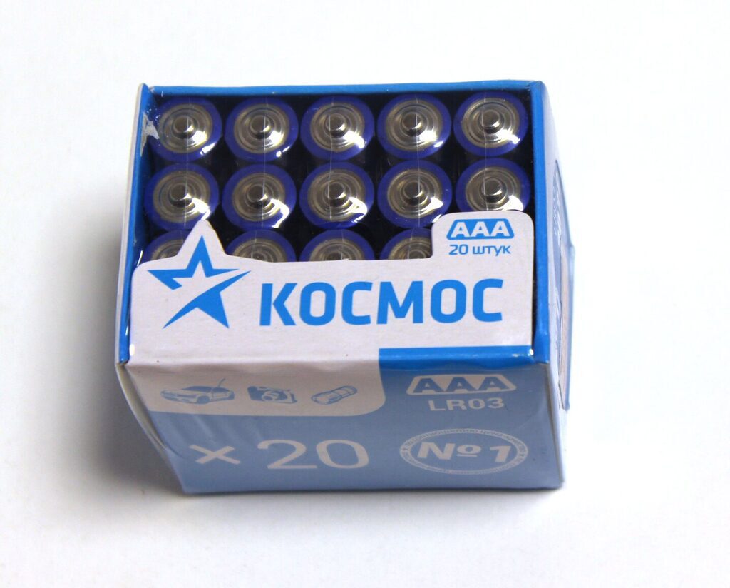 Батарейка LR-03 (ААА) Космос, промоупаковка