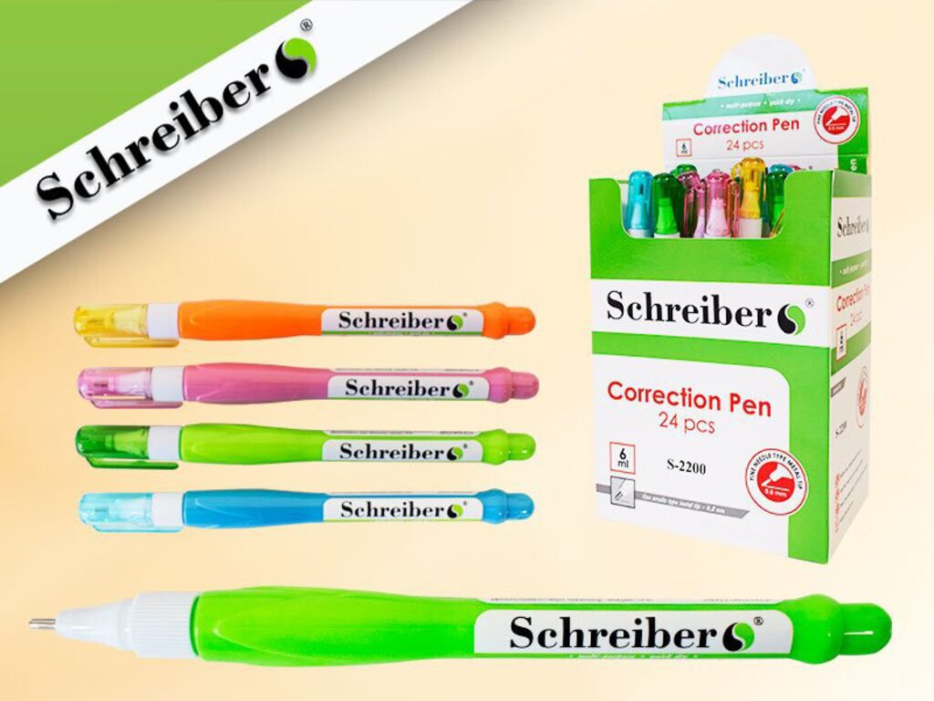Корректирующий карандаш SCHREIBER мет. након. 6 мл.