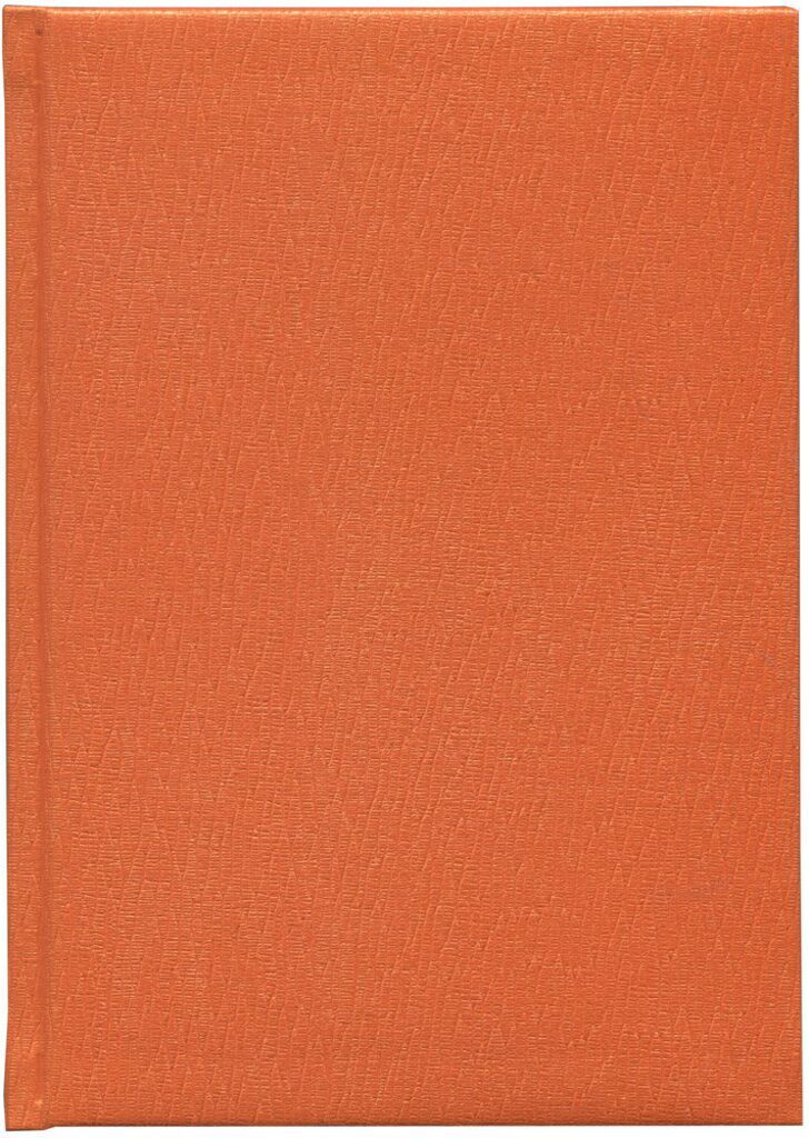 Ежедневник недат. А5 кожзам "Кактус" оранжевый, 160 л.