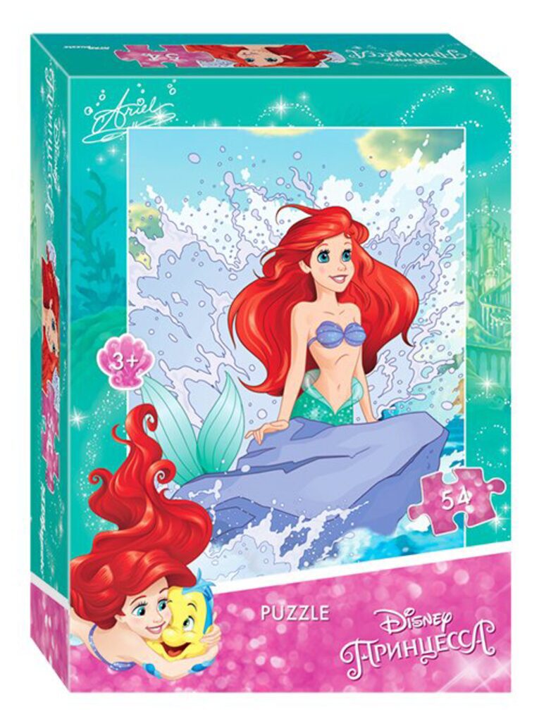 Пазлы   54 элемента  180*130мм. "DISNEY- 4 " 10 видов
