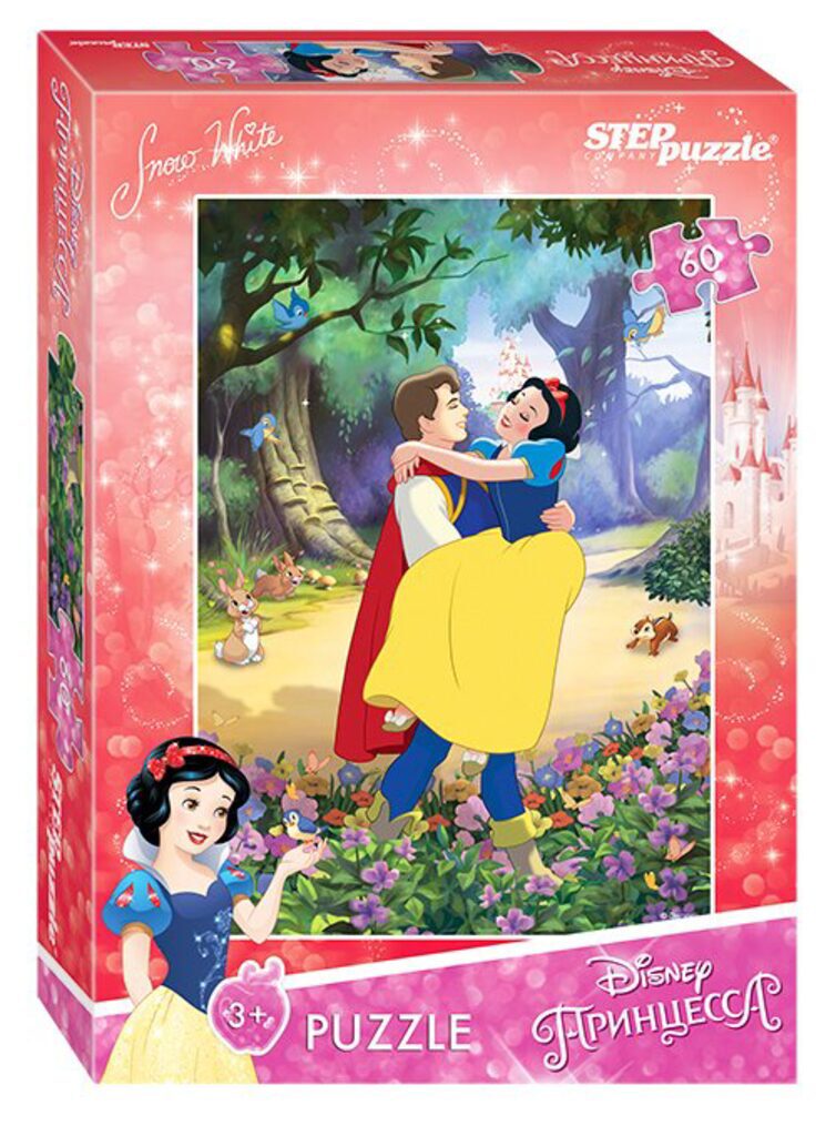 Пазлы   60 элементов  230*330мм.  "Белоснежка-2" Disney