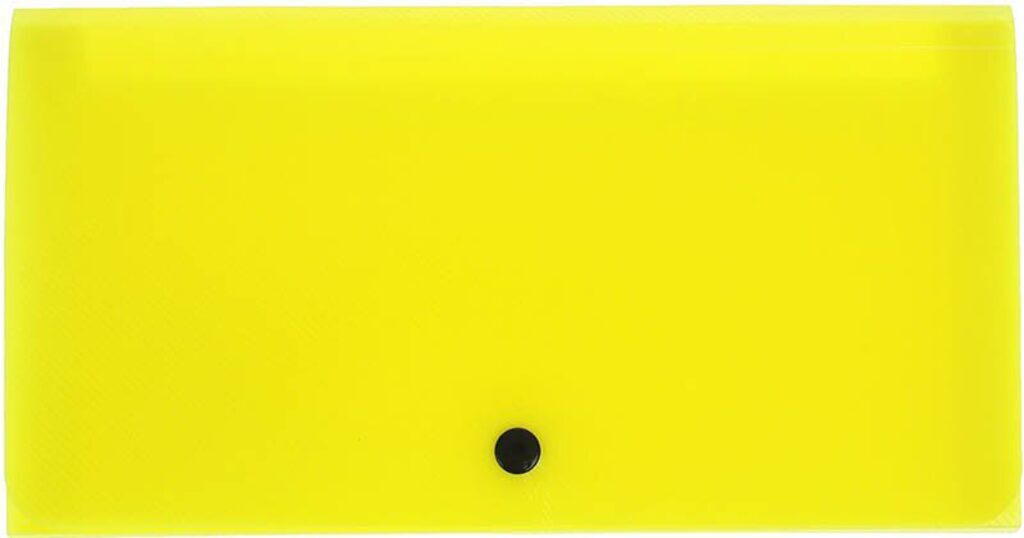 Папка 12 отд. на кноп. Check size GLANCE NEON ребристая, ассорти