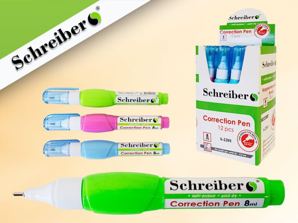 Корректирующий карандаш SCHREIBER мет. након. 8 мл.