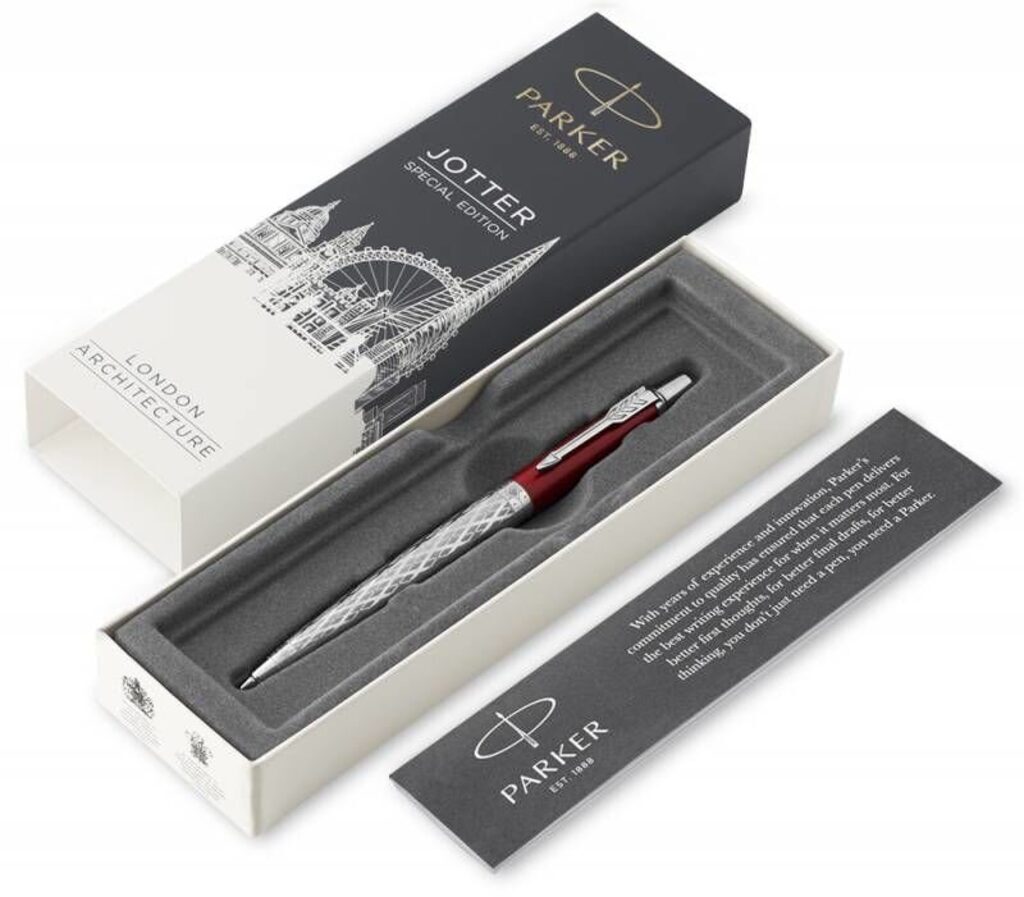 Parker Jotter Шариковая ручка SE London Architecture K175 Red M синие чернила
