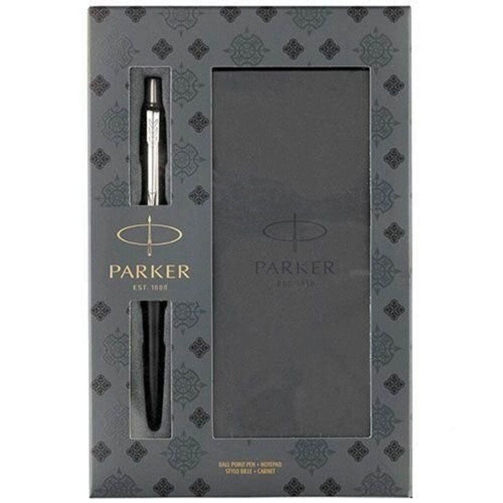 Набор Parker Jotter Шариковая ручка Core K63 Bond Street Black CT M черные чернила + чернила