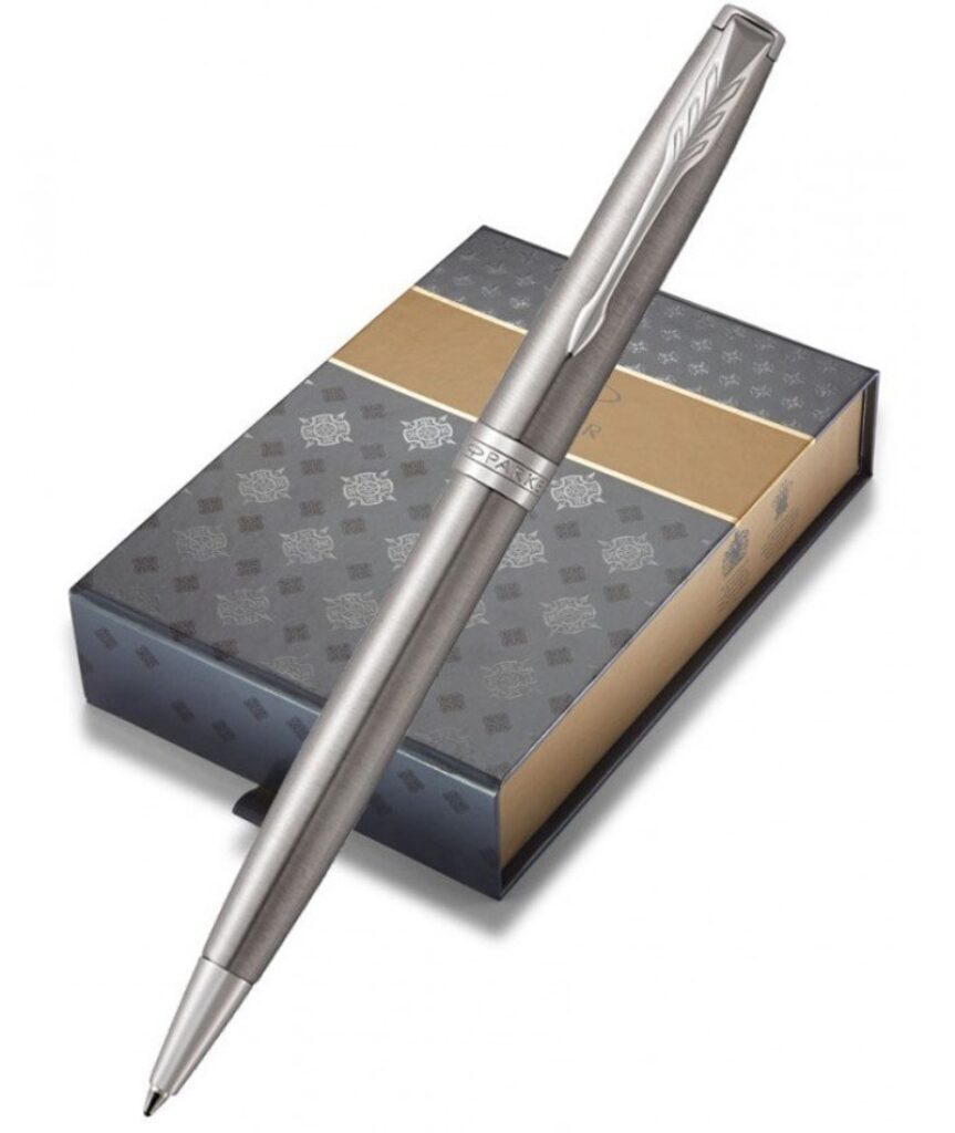Набор Parker Sonnet Шариковая ручка Core K526  Stainless Steel CT M черные чернила + чехол