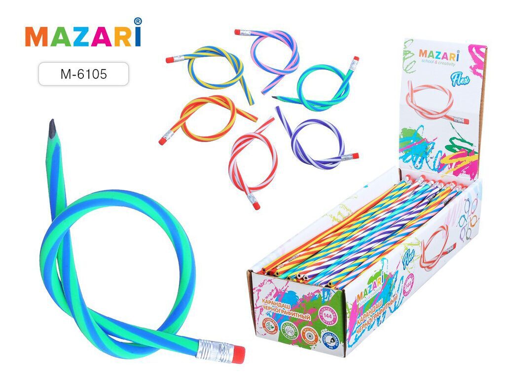 Карандаш Flex пластиковый, гнущийся