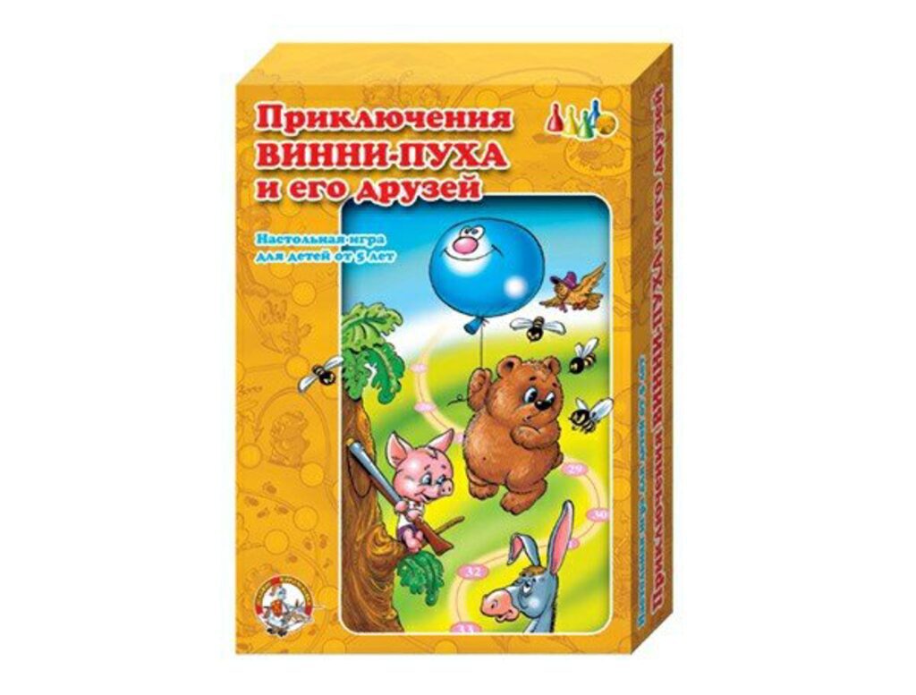 Игра с фишками. "Приключения Винни-Пуха и его друзей" 7+