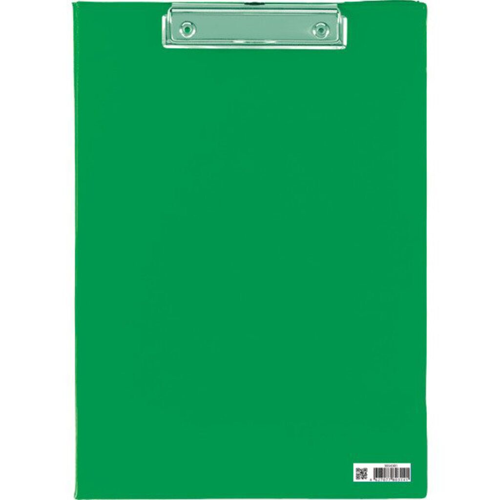 Клипборд А4 зелёный, полипропилен 1,5мм