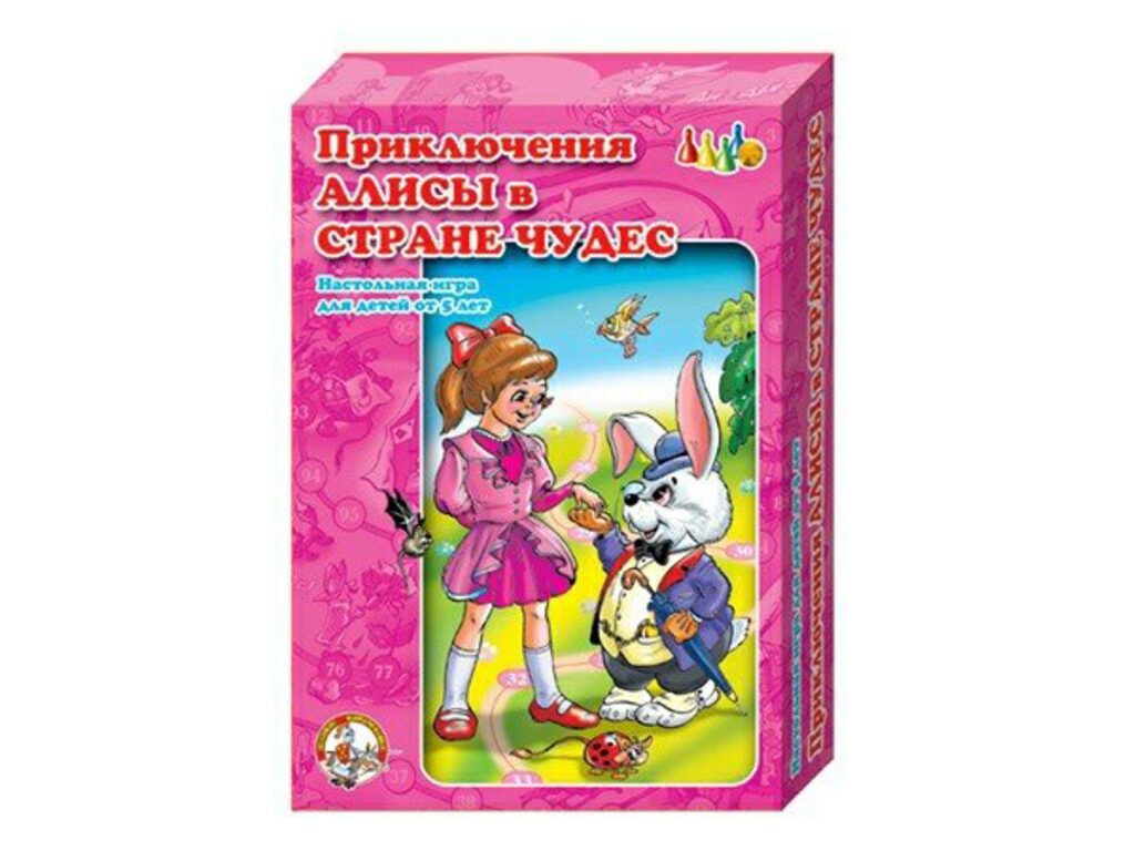 Игра с фишками. "Приключения Алисы в стране чудес" 7+