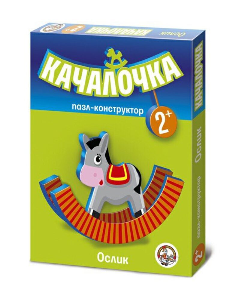 Конструктор-пазл "Качалочка. Ослик" 2+