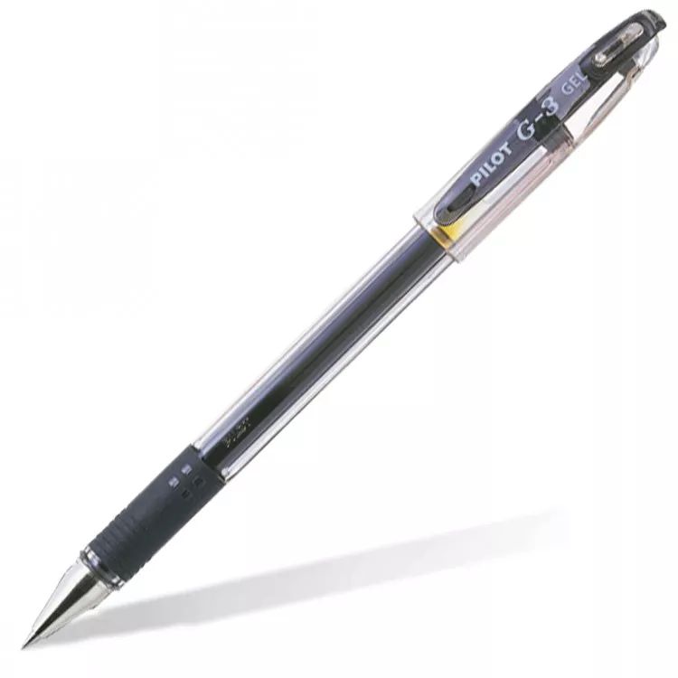 Ручка гелевая прозр. корп. 0,38мм. черная