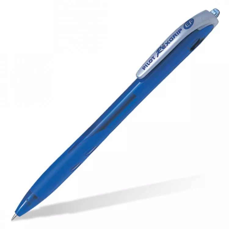 Ручка шариковая автомат. Rexgrip 0,5мм син.