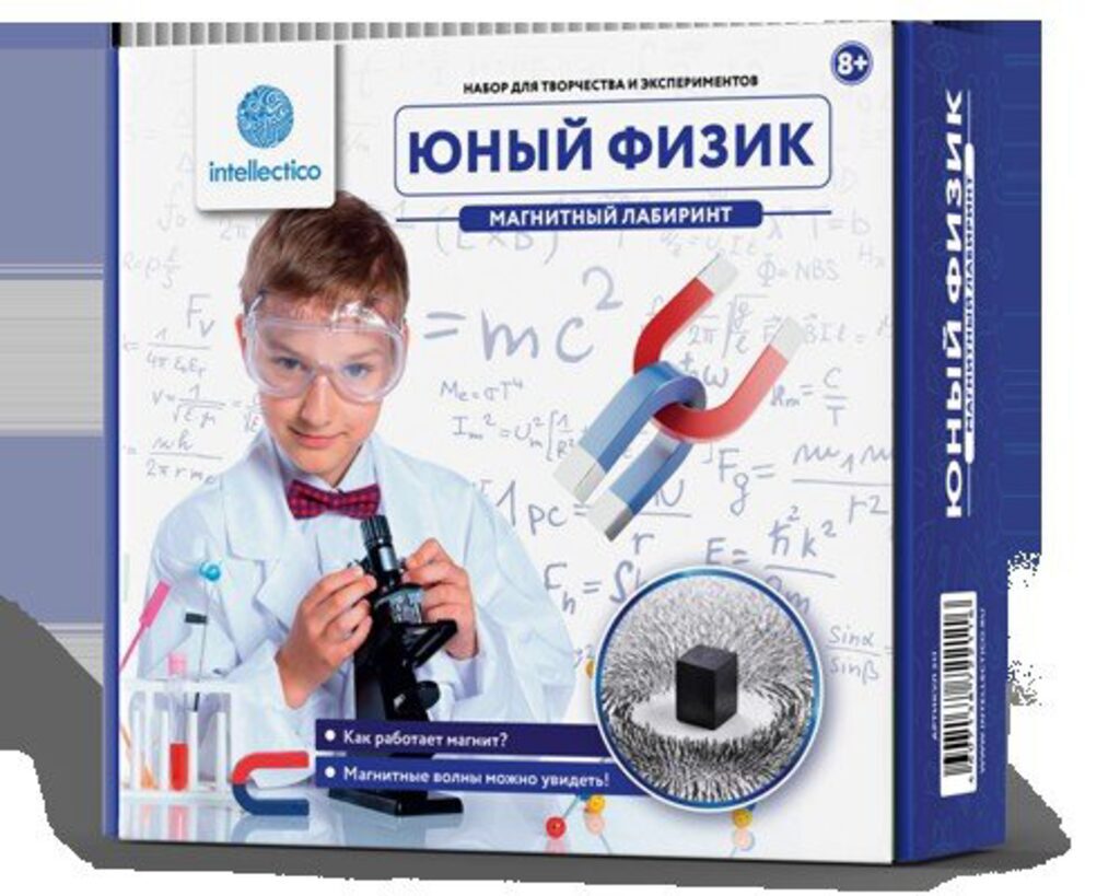 Набор для опытов. Физика.  Магнитный лабиринт 8+