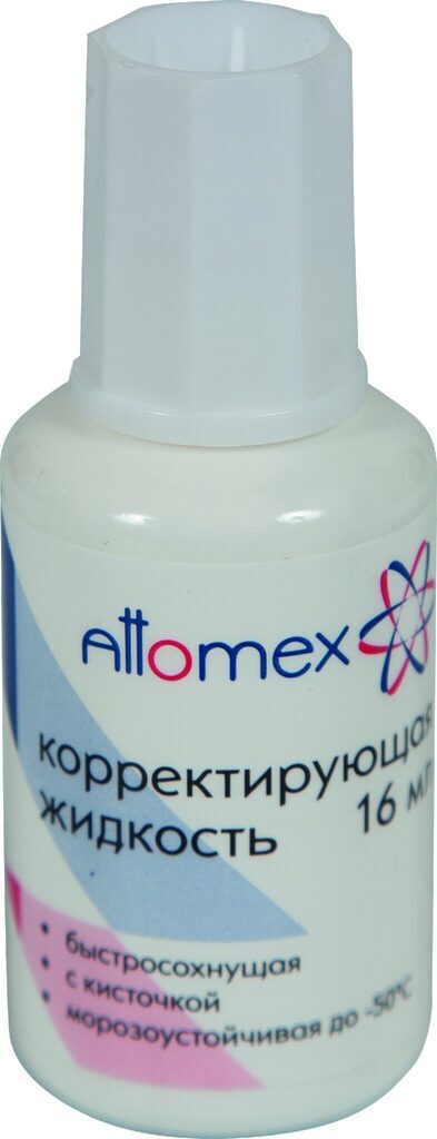 Корректирующая жидкость Attomex, 16мл. спирт. осн