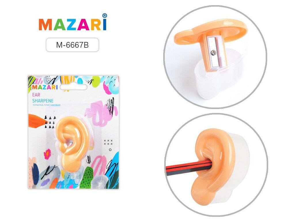 Точилка пласт. с контейнером  1 отв. EAR