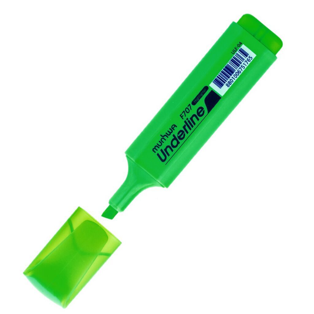 Текстовыделитель MUNHWA UnderLine, 1-5мм, зеленый