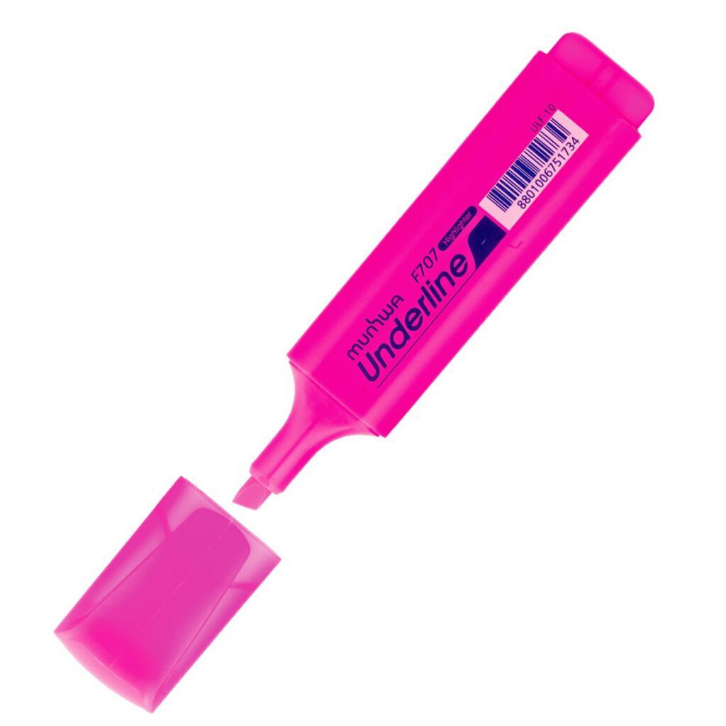 Текстовыделитель MUNHWA UnderLine, 1-5мм, розовый
