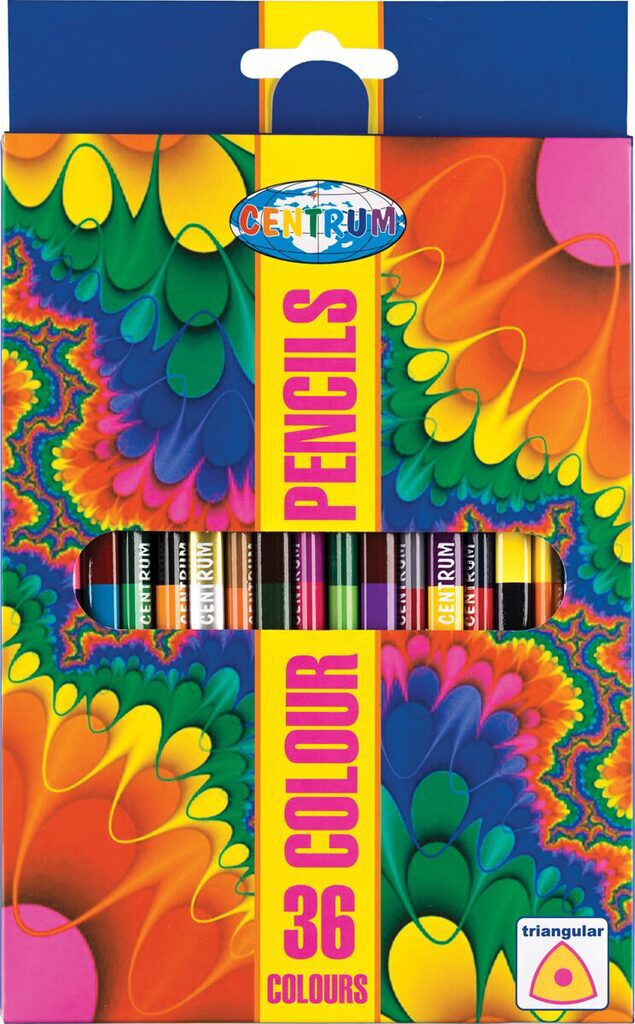 Карандаши цвет. двусторонние 18шт/36цв "Centrum" пластиковые