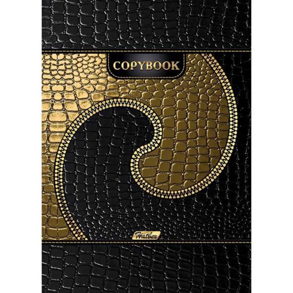 Блокнот А6 7БЦ  80л "Gold Style" кл., мат.лам, 3D фольга