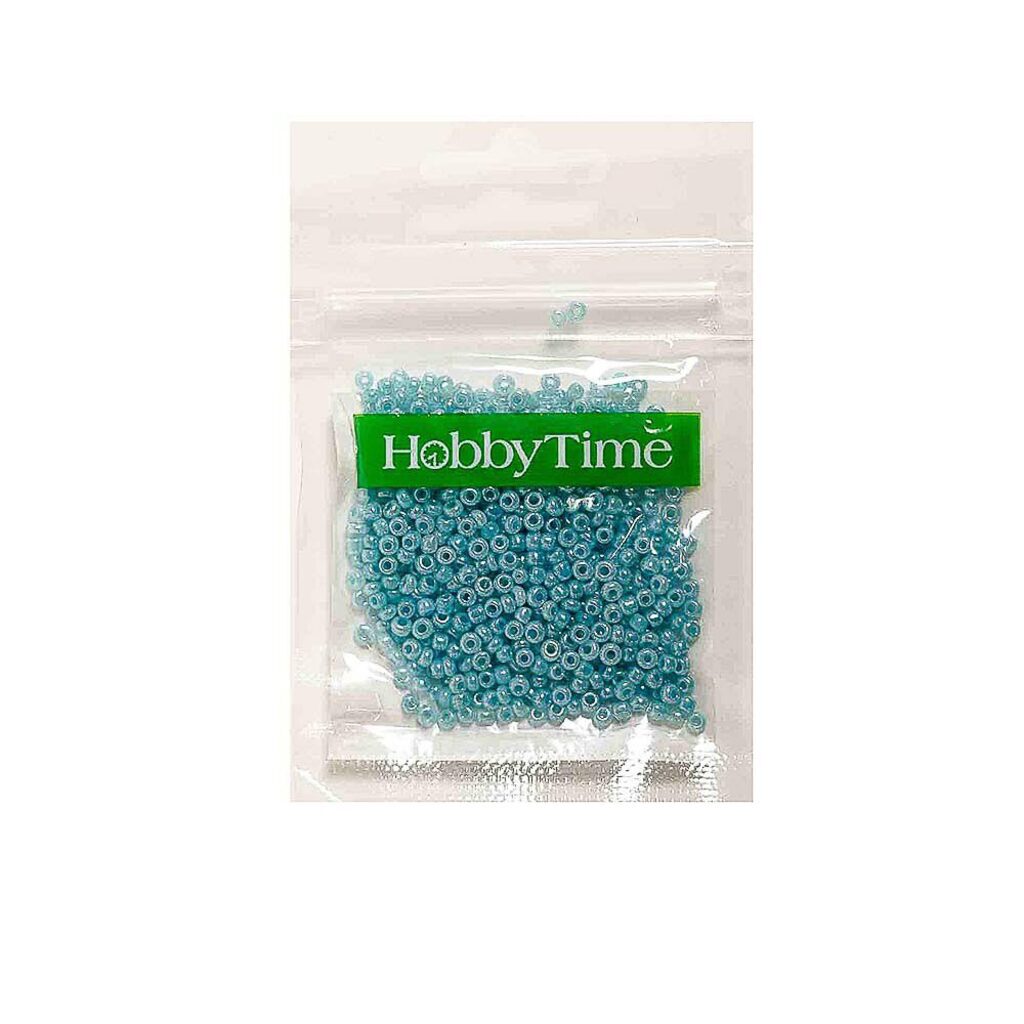 Бисер круглый FROSTED 2мм, 10гр, васильковый