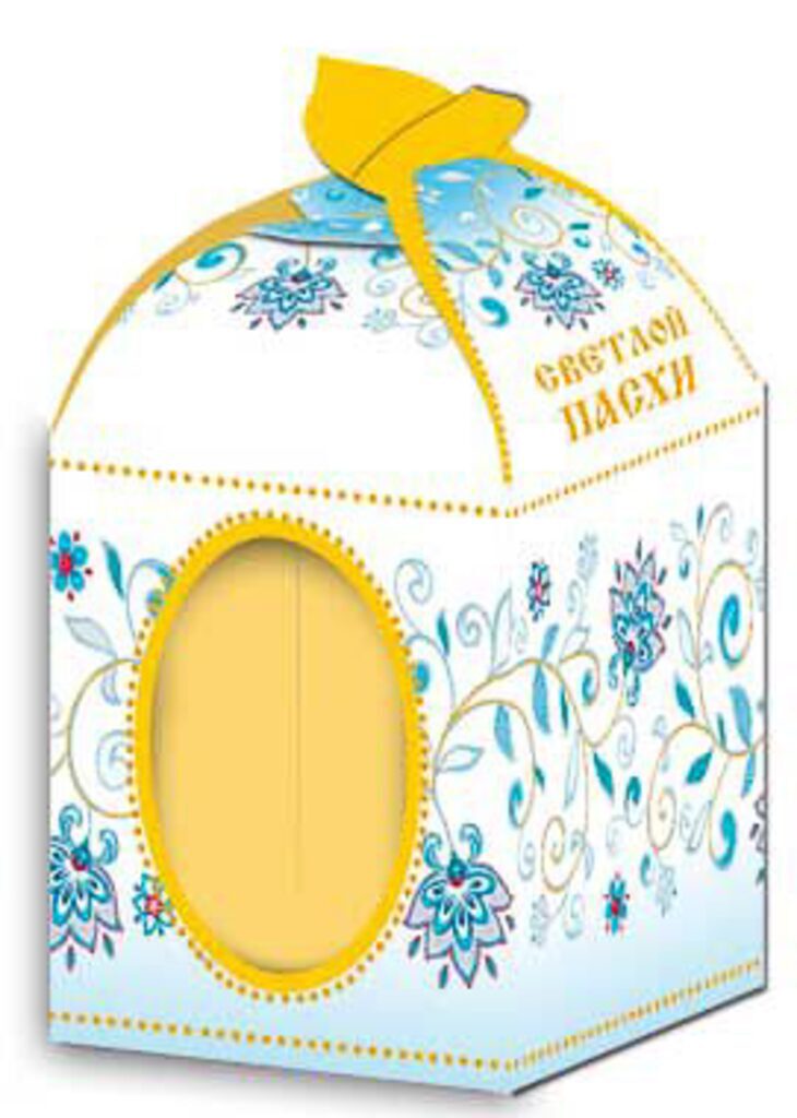 Пасхальная коробочка 50*50*90 мм