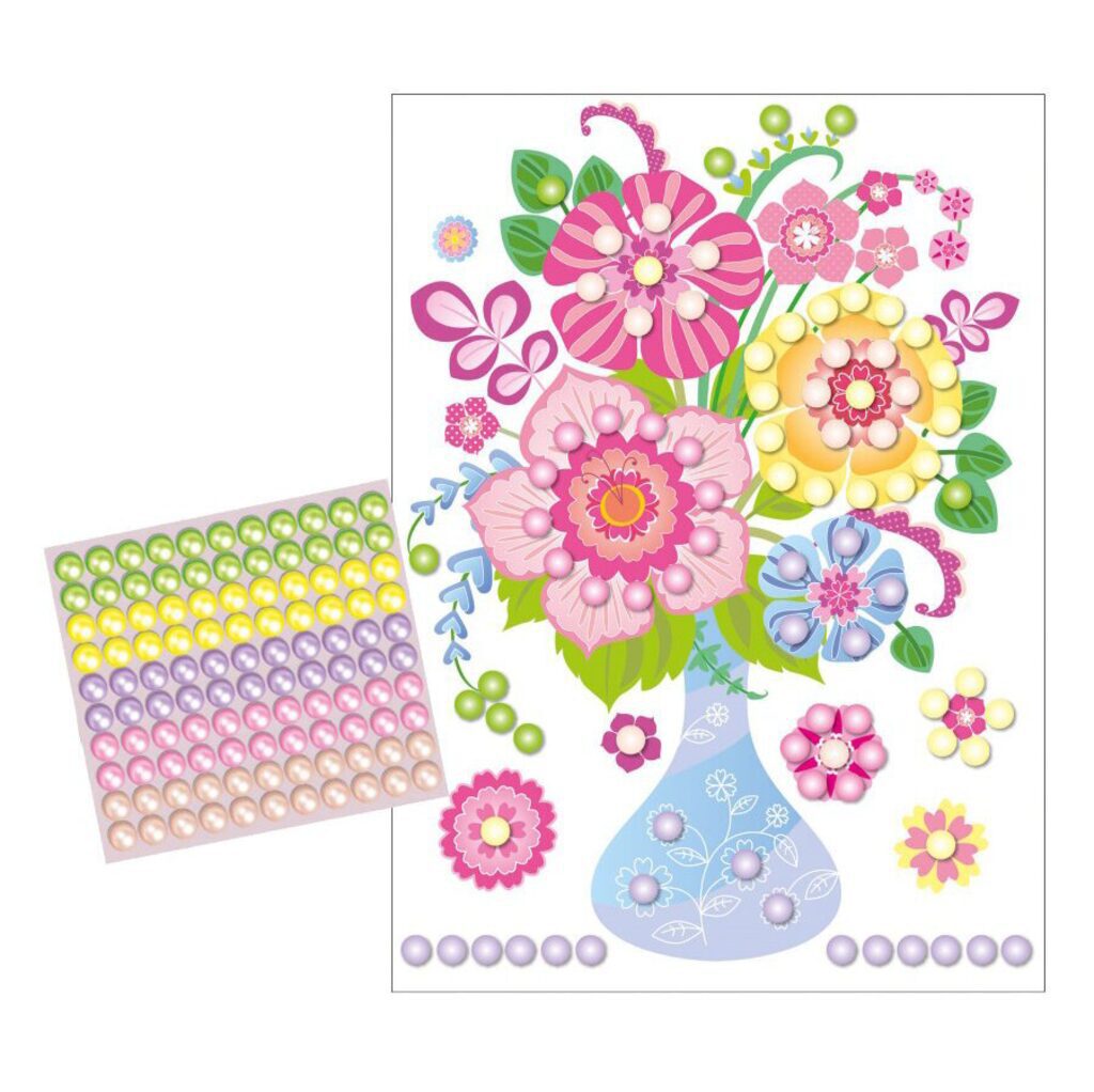 Аппликация из бусин "Букет Весенняя фантазия" 25*18см  5+