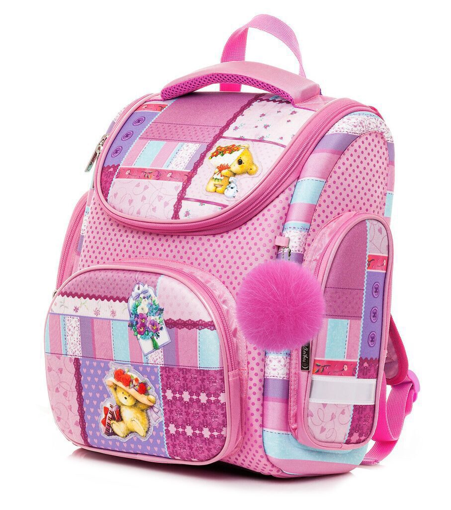 Ранец школьный  Compact plus "Открытка" с мешком д/обуви,трансформер, 37*30*17см, EVA, 1 отд, 3 кар