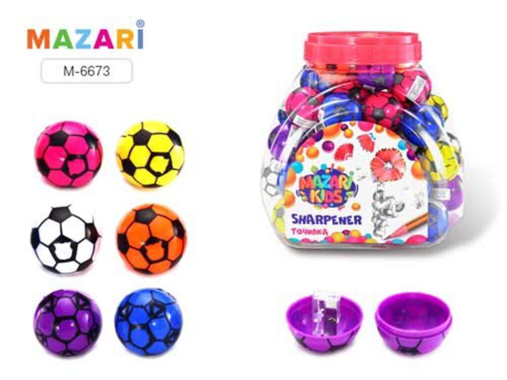 Точилка пласт. с контейнером  1 отв. BALL