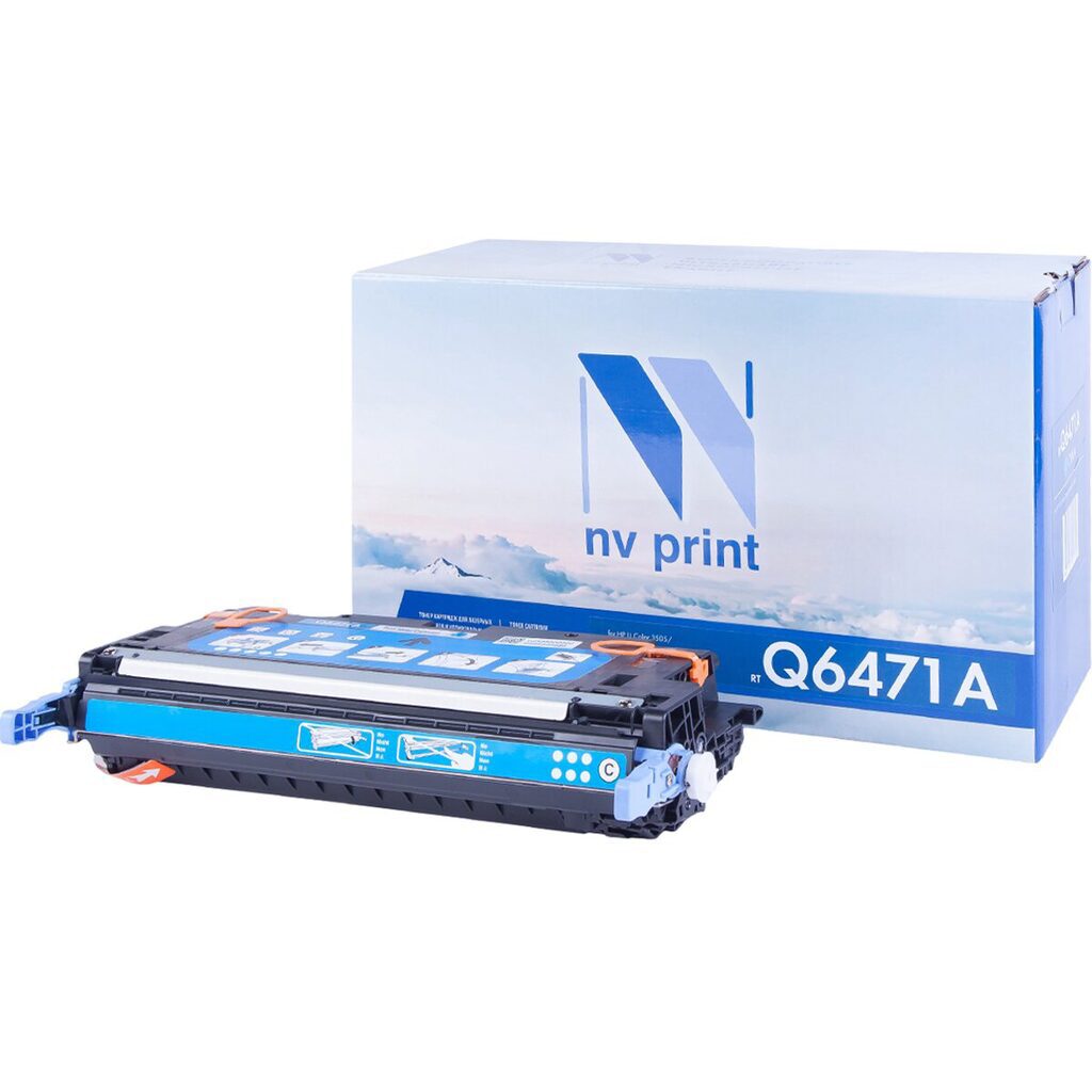 Картридж NVP совместимый HP Q6471A/Canon 711 Cyan для LaserJet Color